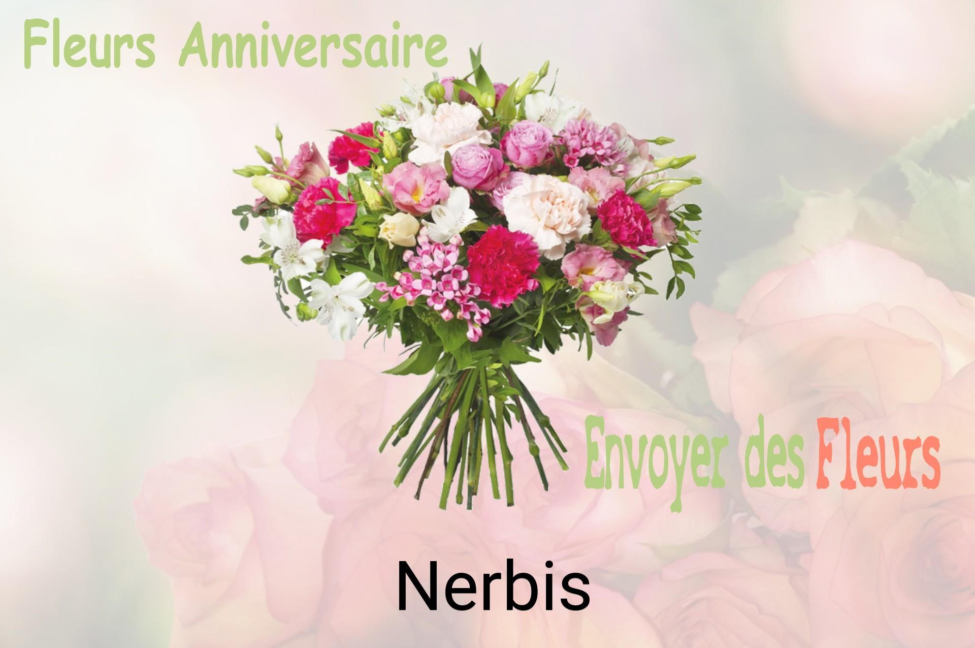 Bouquet de fleurs d’anniversaire livré à Nerbis
